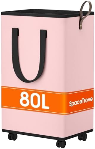 SpaceTrove Rolling Laundry Basket by Unknown
