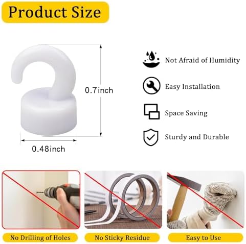 Mini Magnetic Hooks, Space-Saver - Image 2