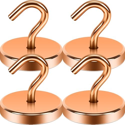 Neosmuk Magnetic Hooks for Cruise Cabins, 170lb Heavy Duty, 4 Pack by Neosmuk