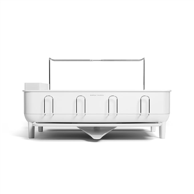 simplehuman Steel Frame Dishrack, Large Capacity Dish Drying Rack, 360º Easy by Unknown