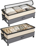 Kitstorack 2Pack Height-adjustable Under Bed Storage by Kitstorack