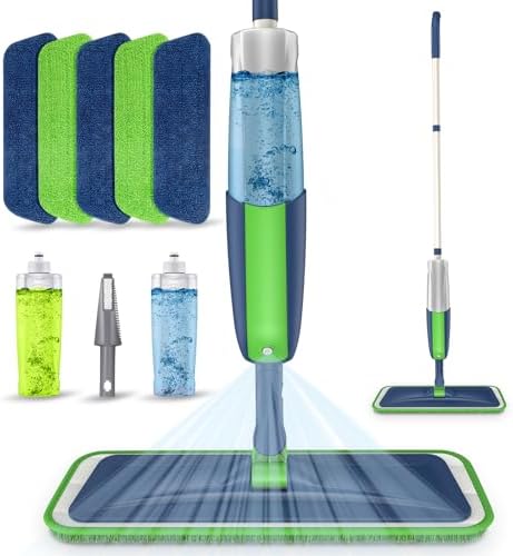 Spray Wet Mops for Floors Cleaning: Hardwood Floor Mop Kit by MEXERRIS