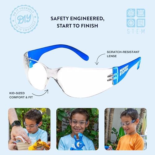 Handy Famm Kids Tape Measure & Safety Glasses Bundle, 2 of Each, Ages 3-9 - Image 3