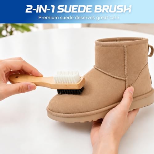 Suede & Nubuck Shoe Cleaner Kit, 2-in-1 Suede Brush & Eraser - Image 3