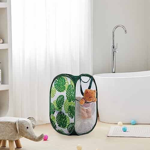TECHMILLY Collapsible Mesh Pop Up Laundry Hamper - Image 5
