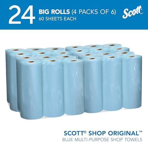Scott Shop Towels Original Big Rolls, 60 Towels/Roll, 24 Big Rolls/Case - Image 4