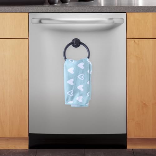 Magnetic Towel Holder for Refrigerator Kitchen Towel Ring Hook by LEVOSHUA