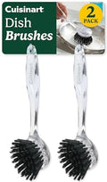 Cuisinart Dish Brush with Handle, 2 Pack, Firm Bristles by BestBrands