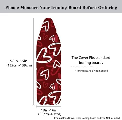 Love Heart Ironing Board Cover Comfortable Lines Ironing Board Covers - Image 5