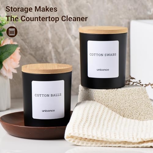 2 Pack Glass Qtip Holder Dispenser Set - Image 3
