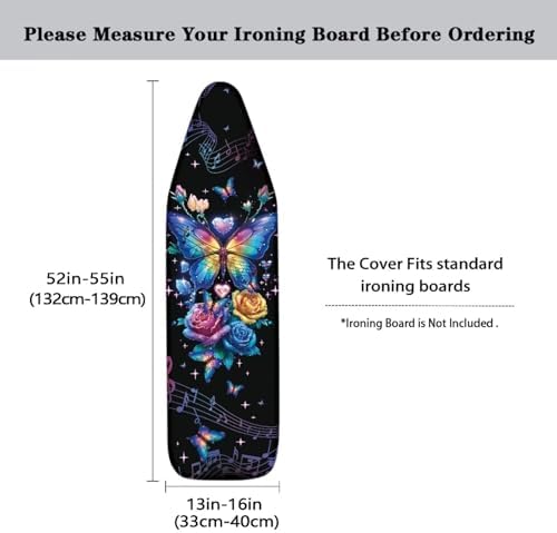 Rose Butterfly Ironing Board Cover - Image 5