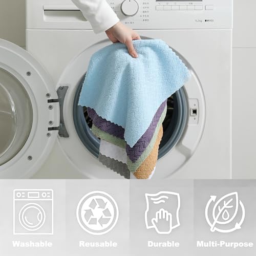 80 Pack Microfiber Cleaning Cloth Roll Reusable Paper Towels 12"x12" Tear Away - Image 5