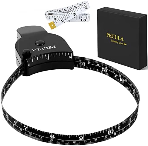 Body Measuring Tape 60 inch, Body Tape Measure, Lock Pin and Push Button Retract by PECULA