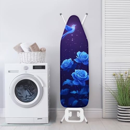 Ironing Board Cover with Elastic Edge, Rose Hummingbird Non Stick Scorch Stain - Image 3