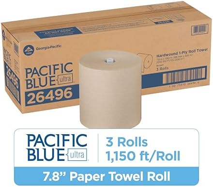 Georgia-Pacific Pacific Blue Ultra 8" High-Capacity Recycled Paper Towel Rolls - Image 2