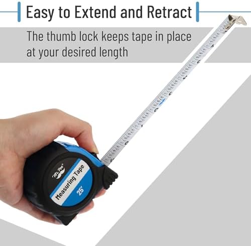 Mr. Pen- Retractable Tape Measure 25 ft, Light Blue, Easy Read - Image 5