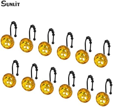Sunlit Luxury Design Round Yellow Diamond Crystal Gem Bling - Image 3