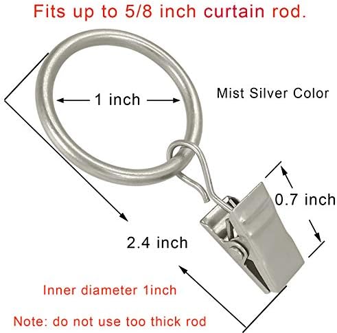 LLPJS 100 Pack Curtain Rings - Image 2