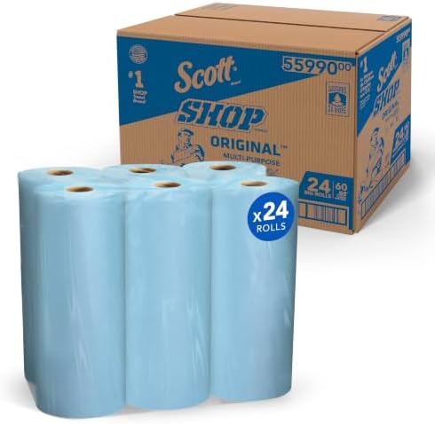 Scott Shop Towels Original Big Rolls, 60 Towels/Roll, 24 Big Rolls/Case - Image 3
