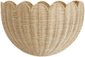 BEBE BASK Scalloped Wicker Wall Basket by BEBEBASK%C2%AE