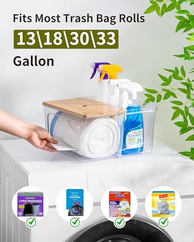 iCASA Trash Bag Dispenser Dishwasher Pods Container Under Sink Organizer - Image 4