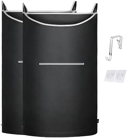 XL Hanging Laundry Hamper, Over Door/Wall Mount, Large Capacity, Modern Design by MakeLifeSimpleandEfficient
