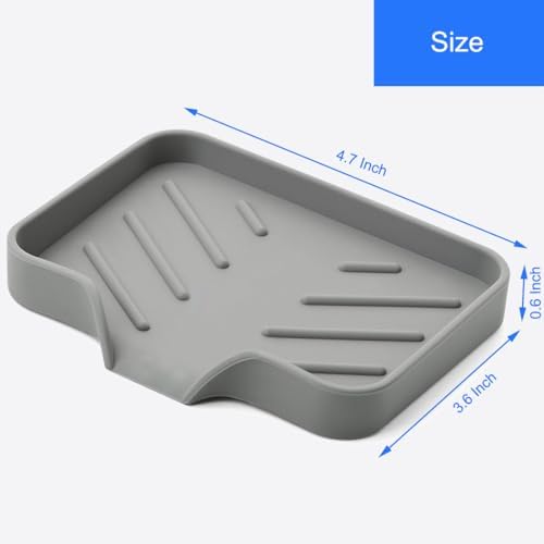Sponge Holder with Drain Spout for Kitchen Sink, Dish Sponge Tray - Image 6