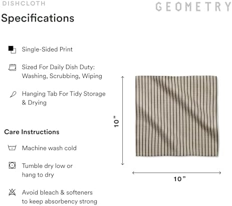 GEOMETRY Dishcloth – Evergreen Collection – Quick-Dry, Ultra-Absorbent - Image 6