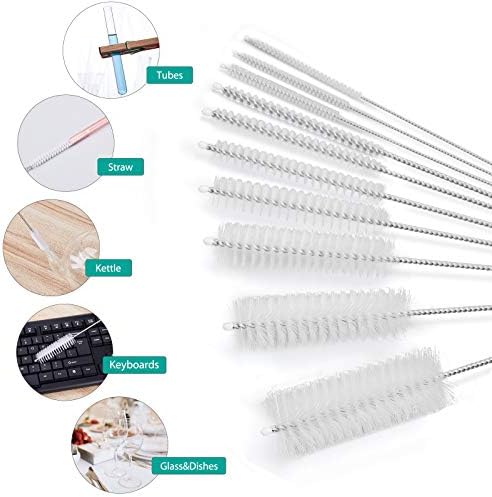 CiaraQ Bottle Cleaning Brushes, 8 Inch Nylon Tube Brush Set - Image 2