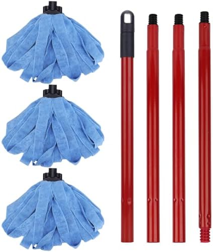 Microfiber Mop Cloth Heads Replacements: One Mop Handle by BeiLan