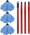 Microfiber Mop Cloth Heads Replacements: One Mop Handle by BeiLan