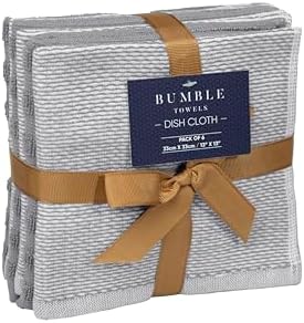 Bumble Premium Dish Cloths 13"x13" | 100% Natural Ring Spun Cotton | 400 GSM | - Image 7