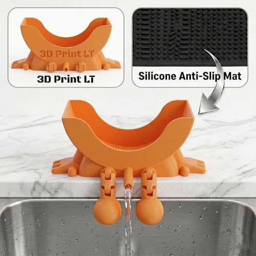 Cute Smiley Sponge Holder, Kitchen Sink Caddy - Image 4