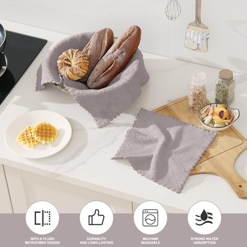 Homaxy Super Soft 12 Pack Kitchen Towels and Dishcloths Set - Image 2