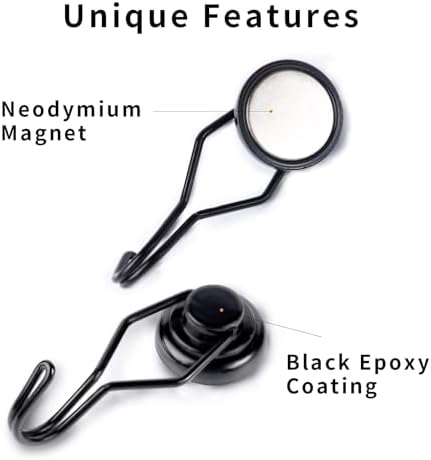 E BAVITE Swivel Swing Magnetic Hooks 80LBS Heavy Duty Magnet Hook - Image 2