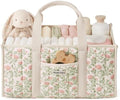 Blissful Diary Floral Diaper Caddy Organizer, Storage Basket, Tulip Garden by BlissfulDiary