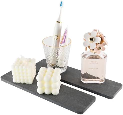 NiuYichee 2Pcs Stone Soap Trays Water Absorbing Diatomite Coaster by NiuYichee