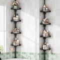 360° Rotating Corner Shower Caddy Tension Pole Organizer by SHUANGQING