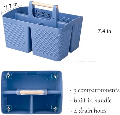 Plastic Shower Caddy, Portable Shower Basket - Image 3