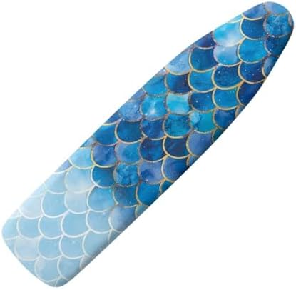 Blue Mermaid Ironing Board Cover and Pad 15x54 Inch by Darisoco