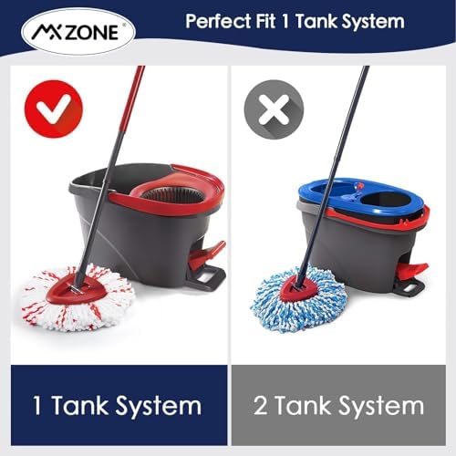 Spin Mop Replacement Heads for O-Cedar EasyWring 1-Tank, Microfiber 2-Pack - Image 3