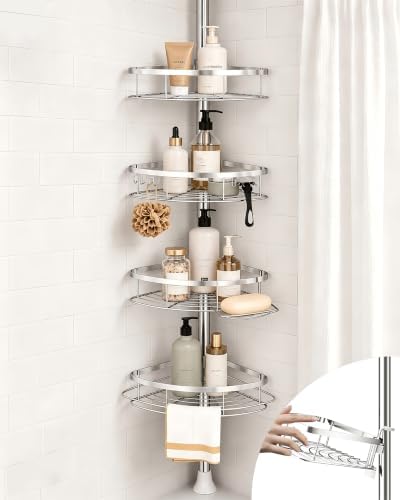 SEIRIONE Rustproof Shower Corner Caddy Organizer by SEIRIONE