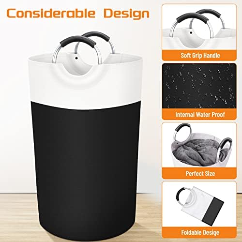 BlissTotes 90L Laundry Basket, Freestanding Collapsible Hamper - Image 3