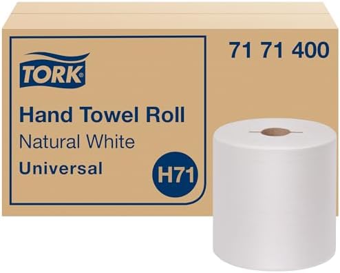 Tork Hand Towel Roll, Natural White, 6 Rolls x 800 ft by Tork