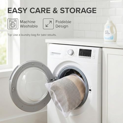 JMvicyroam 115L Extra Large Machine Washable Cotton Rope Blanket Basket - Image 5