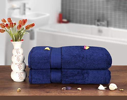 GLAMBURG 700 GSM Premium Cotton 2-Pack Oversized Extra Large Bath Sheet Set - Image 4