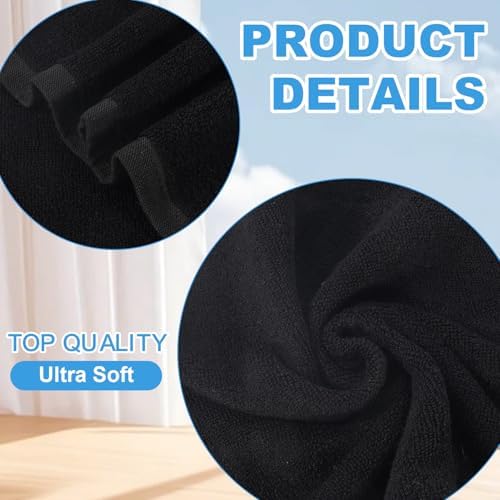 6 Pack Bamboo Fiber Washcloths Face Towels - Image 3
