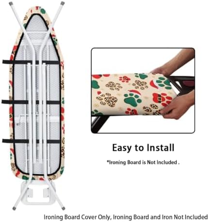 Flashideas Christmas Dog Paws Ironing Board Cover and Pad Standard Size Soft - Image 4