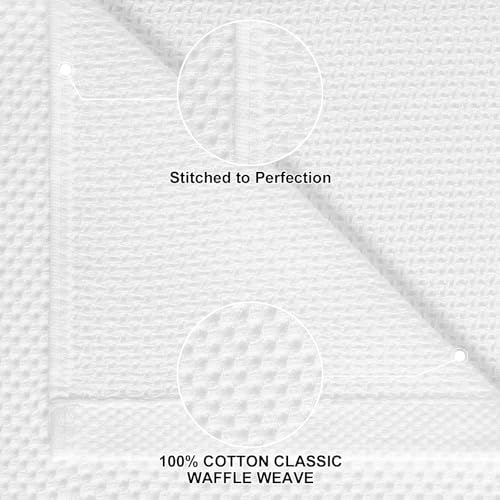Homaxy 12 Pack 100% Cotton Kitchen Towels and Dishcloths Set - Image 2