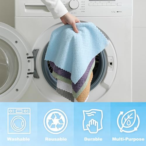 80 Pack Microfiber Cleaning Cloth Roll Reusable Paper Towels 12"x12" Tear Away - Image 5